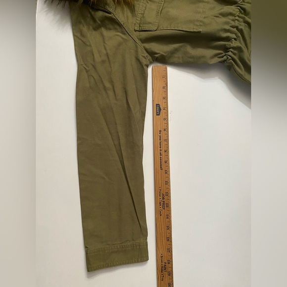 JustFab Utility Jacket With Faux Fur Collar Women’s size Large - Picture 6 of 16